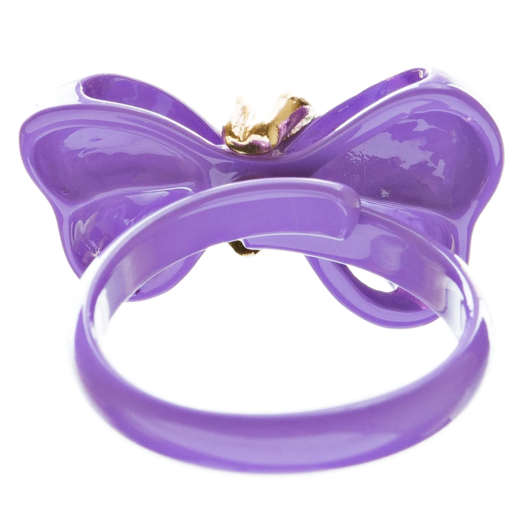 Adorable Cute Epoxy Bow Tie Ribbon Adjustable Stretch Fashion Ring