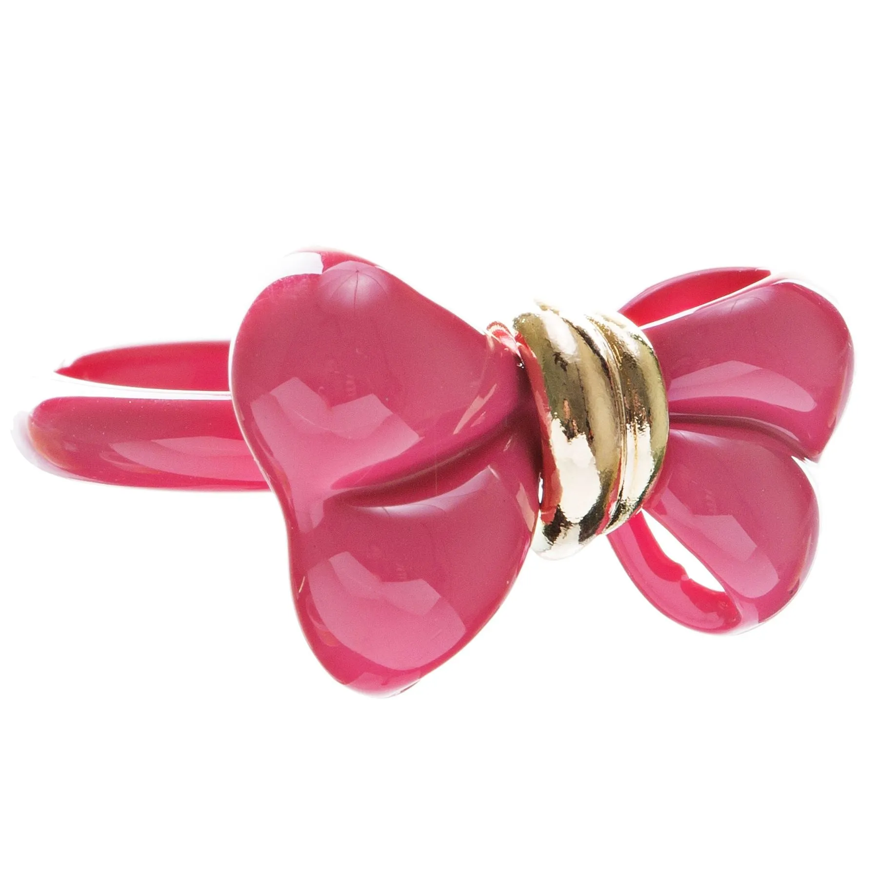Adorable Cute Epoxy Bow Tie Ribbon Adjustable Stretch Fashion Ring