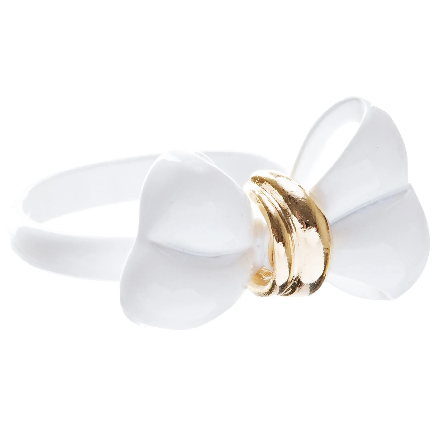 Adorable Cute Epoxy Bow Tie Ribbon Adjustable Stretch Fashion Ring