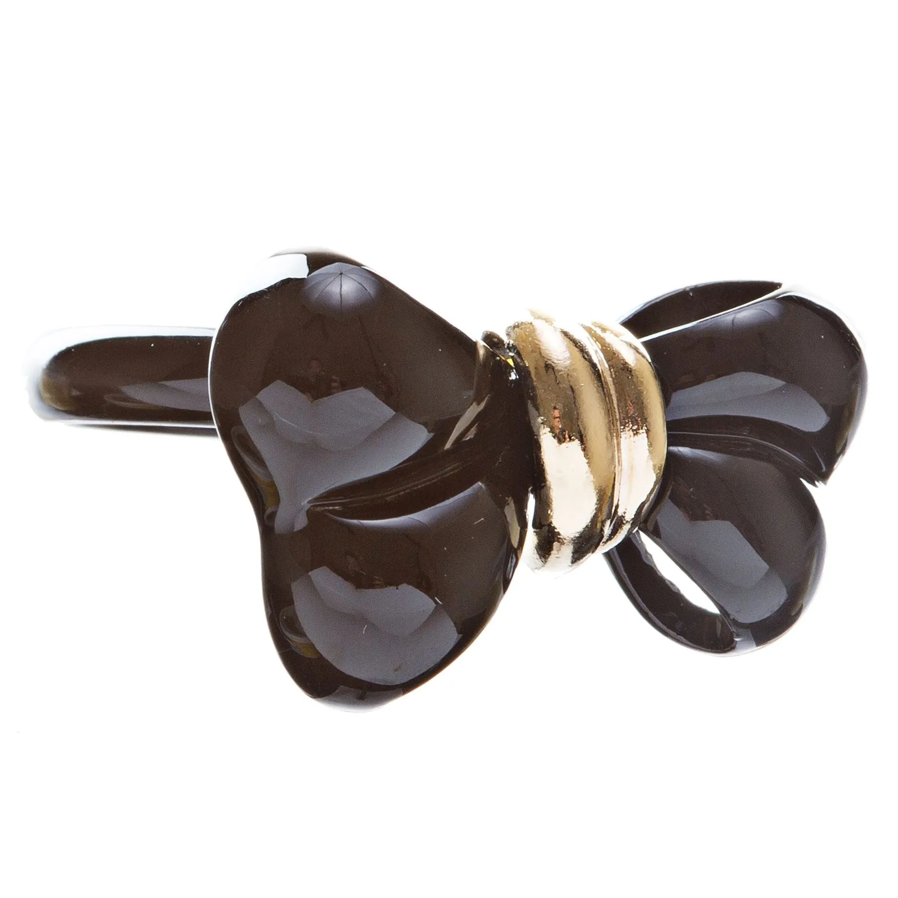 Adorable Cute Epoxy Bow Tie Ribbon Adjustable Stretch Fashion Ring