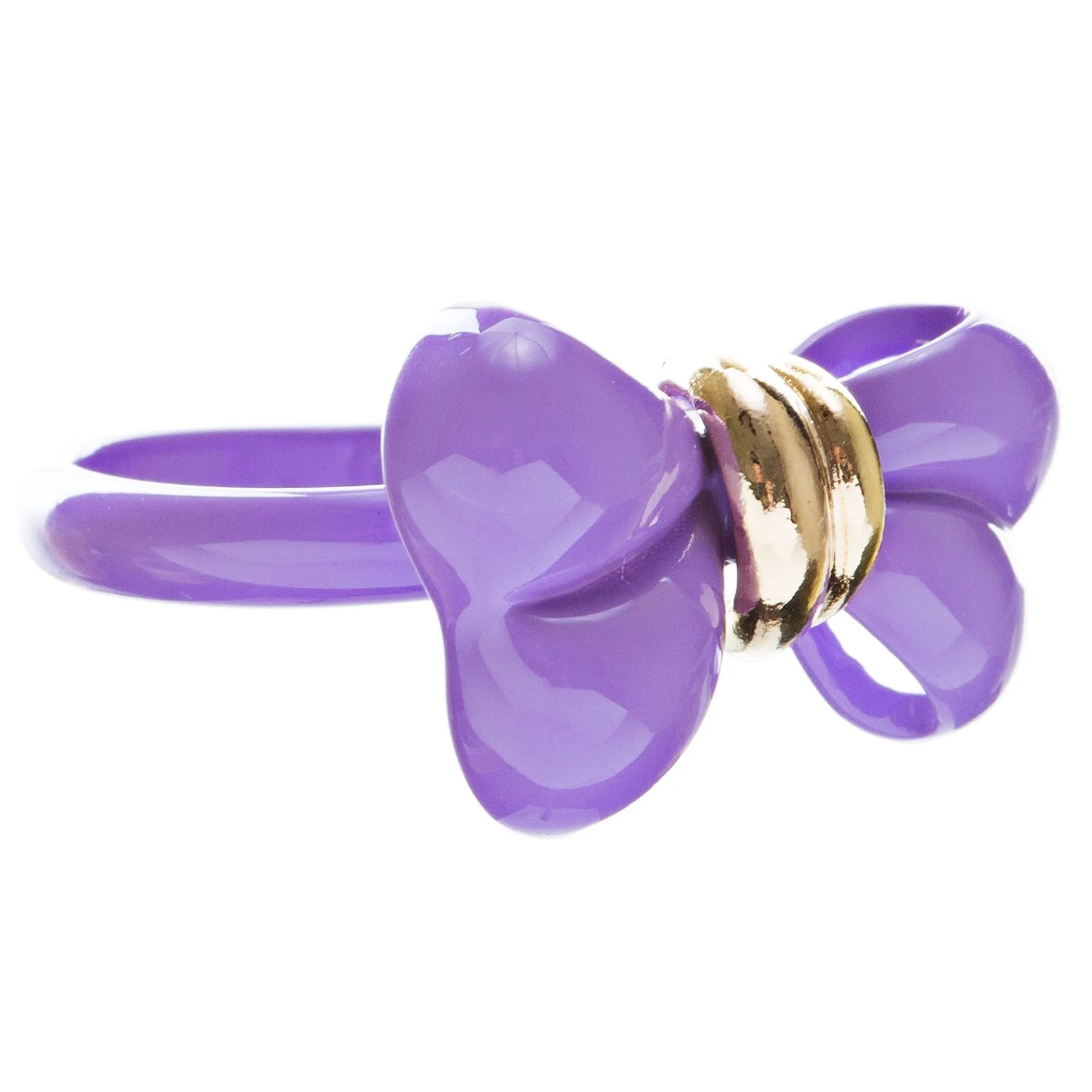 Adorable Cute Epoxy Bow Tie Ribbon Adjustable Stretch Fashion Ring