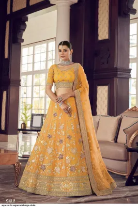 ARYA VOL 24 ORGANZA LEHENGA CHOLI DNO 9412