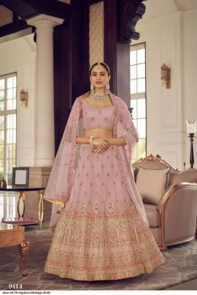 ARYA VOL 24 ORGANZA LEHENGA CHOLI DNO 9414