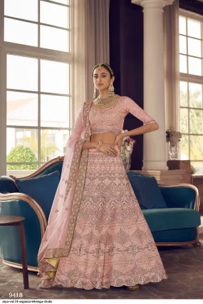 ARYA VOL 24 ORGANZA LEHENGA CHOLI DNO 9418