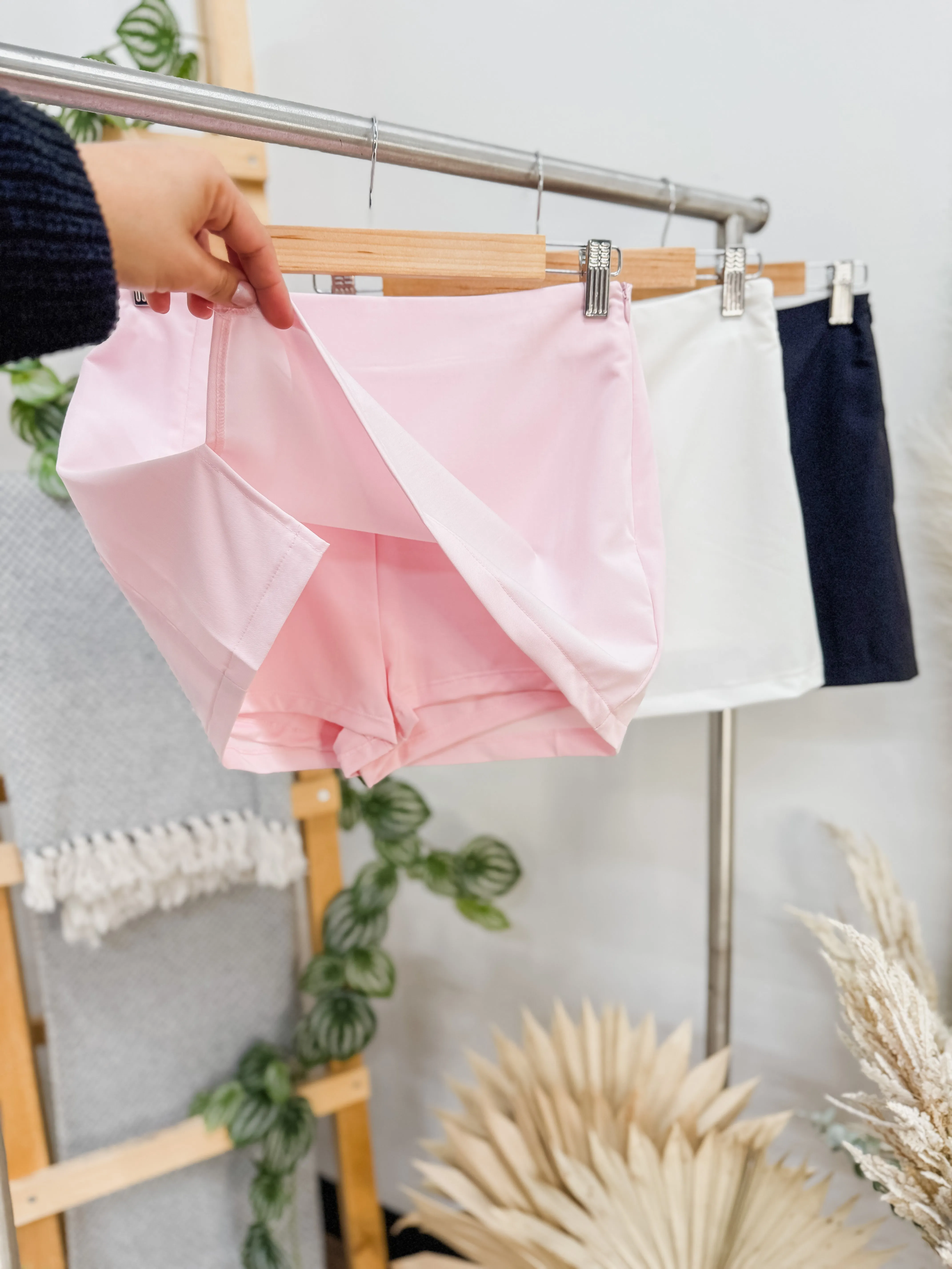 Belle Slit Mini Skirt with Shorts