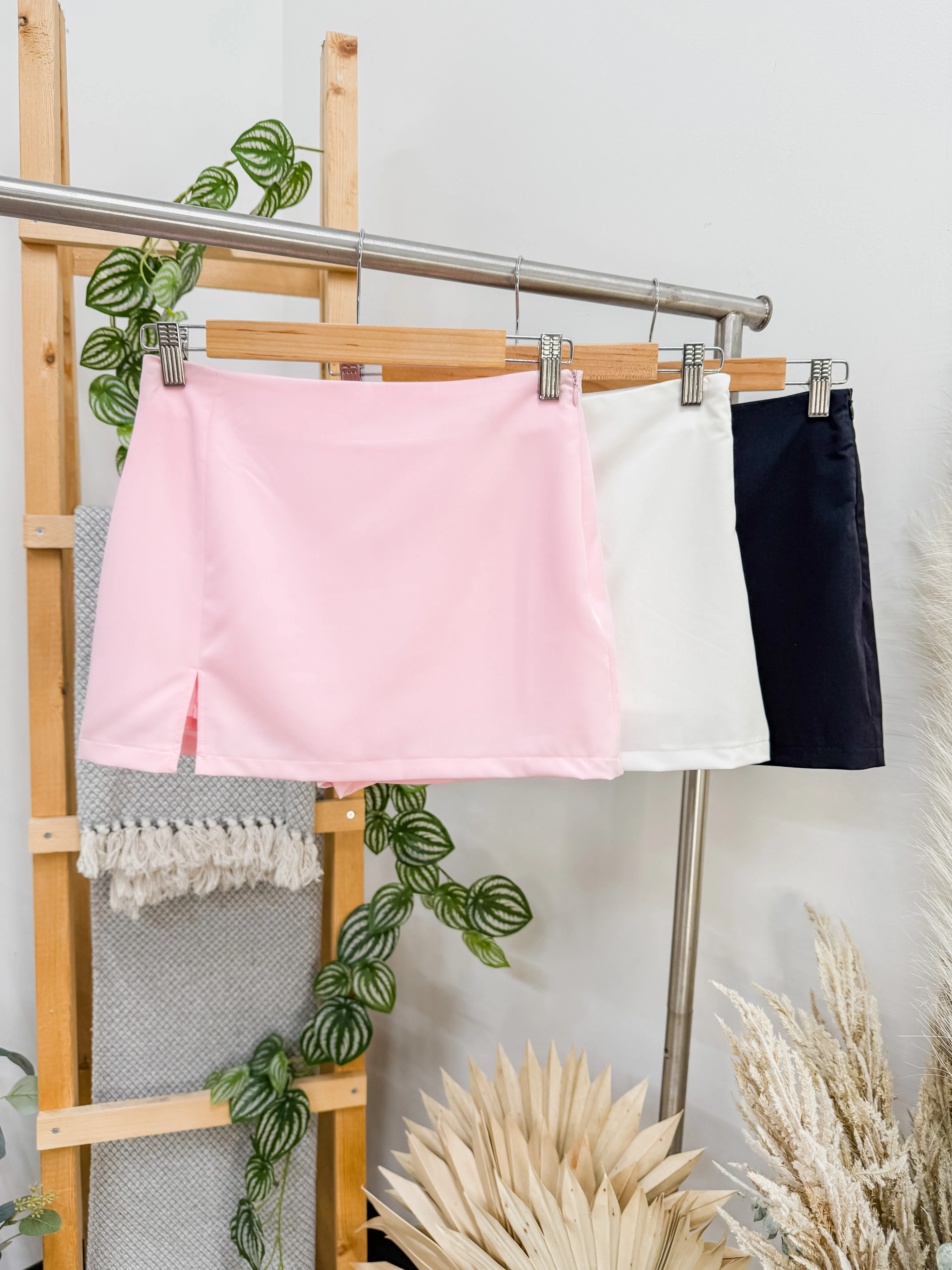 Belle Slit Mini Skirt with Shorts