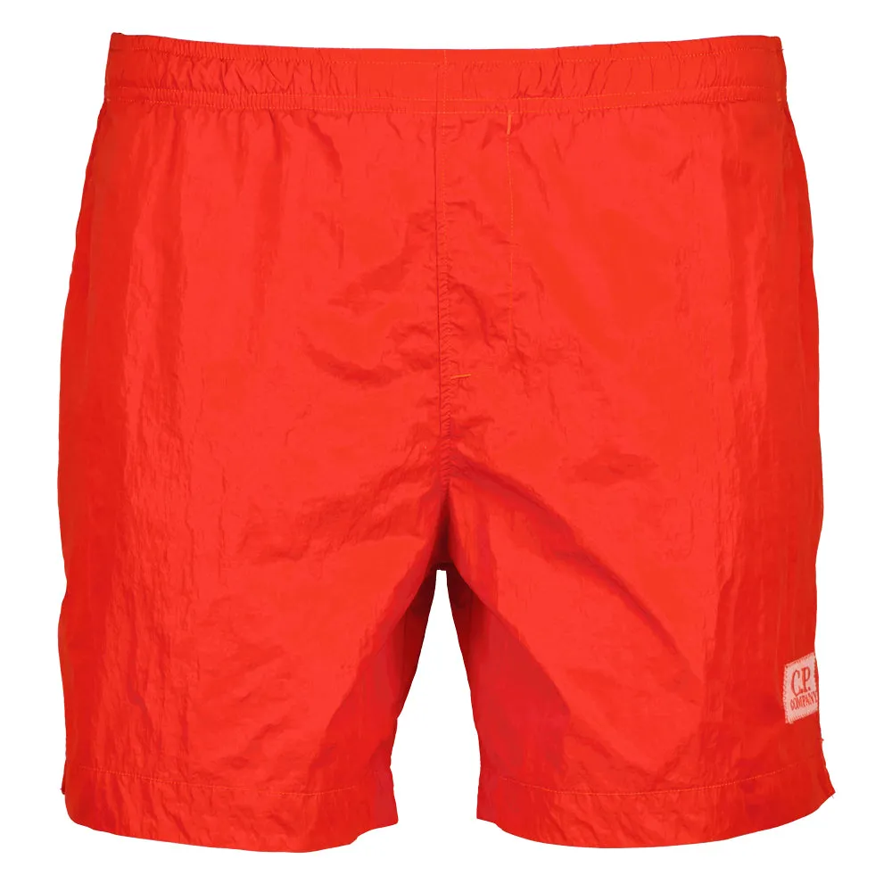 Chrome Boxer Swim Shorts