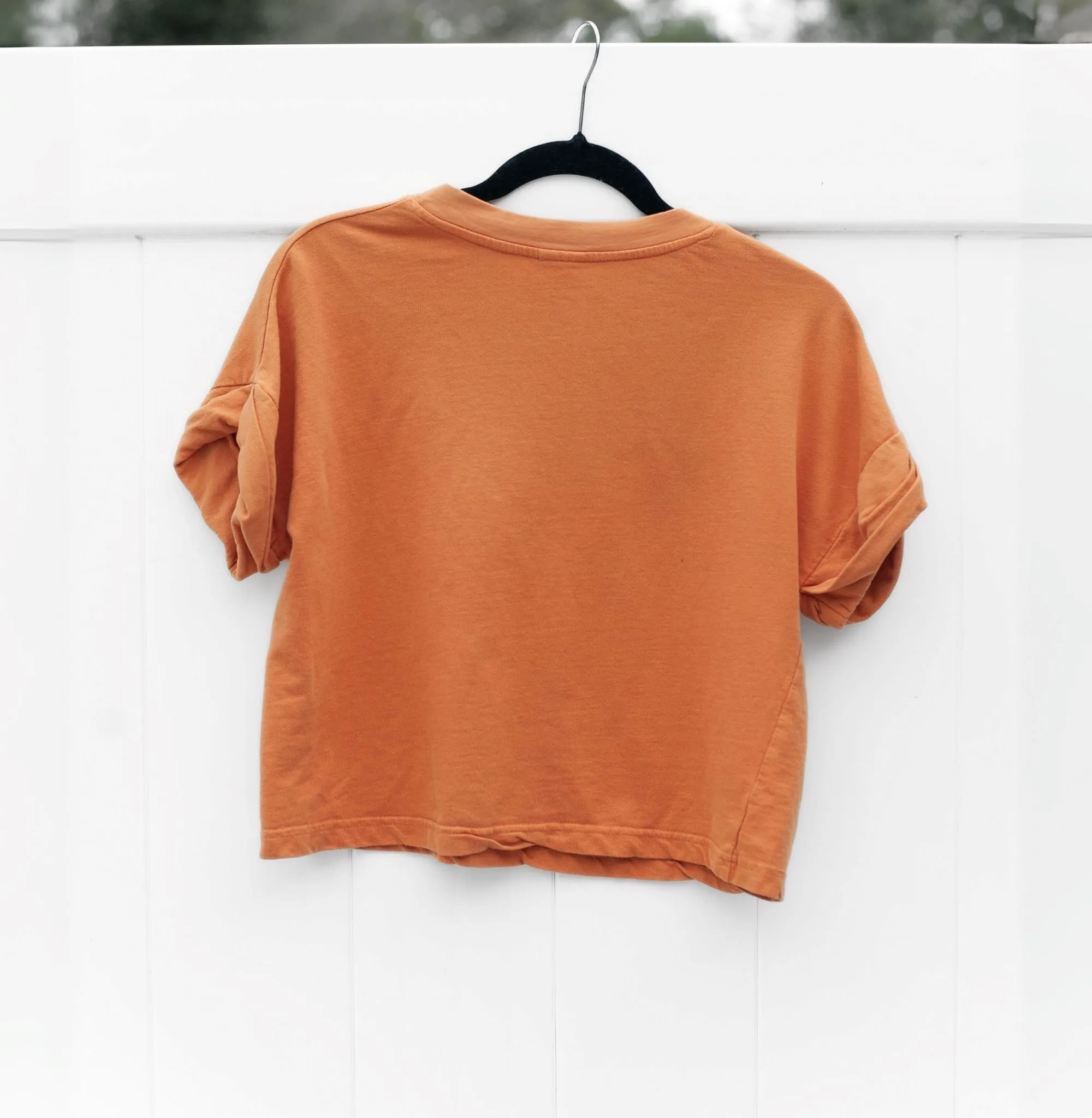 Cleveland Browns Crop Rework Puff Sleeve