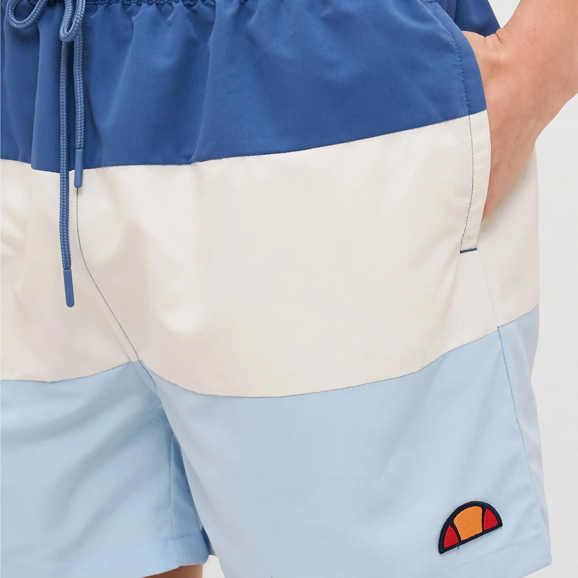 Ellesse Cielo Swim Shorts Navy/Off White/Light Blue
