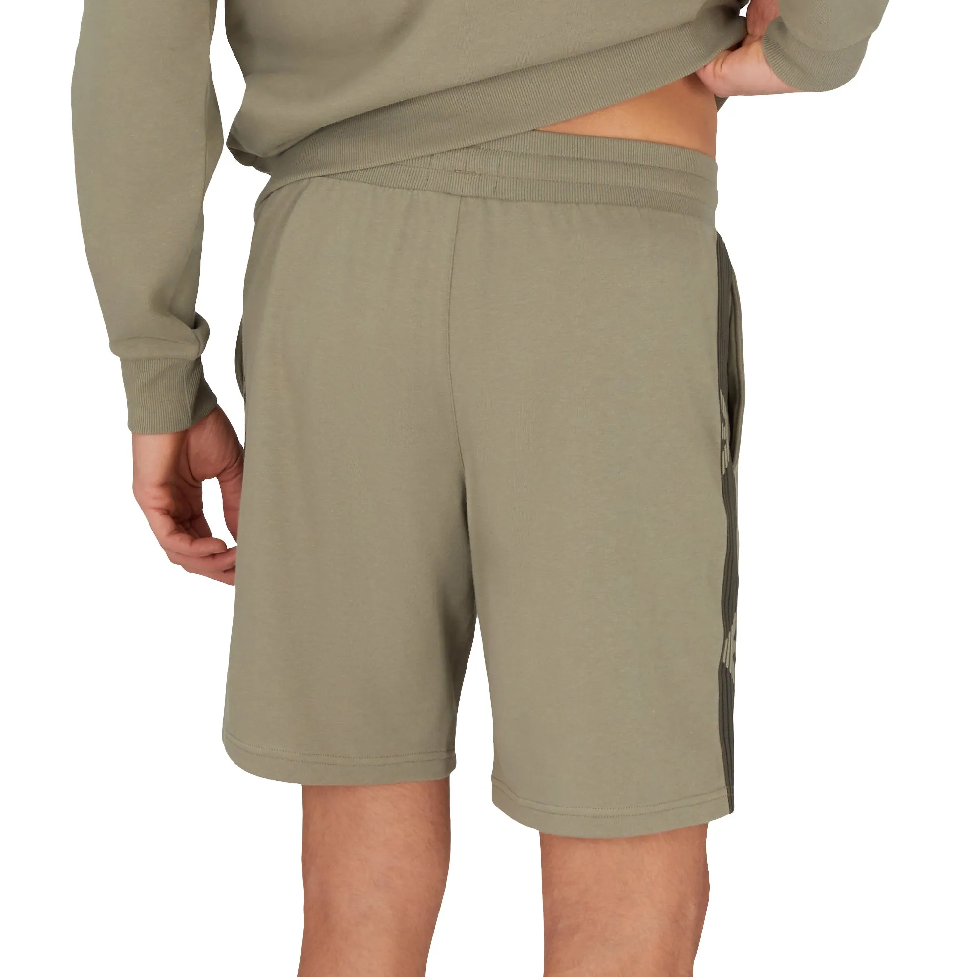 Emporio Armani Lounge Woven Tape Jersey Shorts Khaki Green