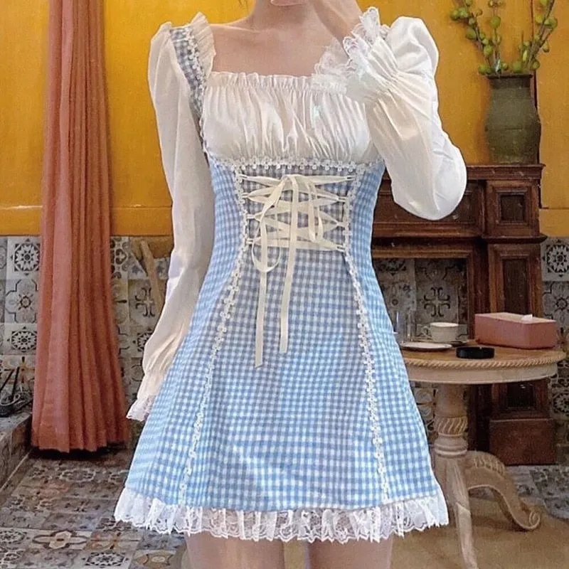 French Vintage Sweet Fairy Lace Dress