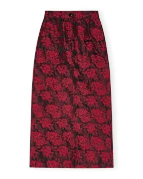 Ganni Botanical Jacquard Long Skirt