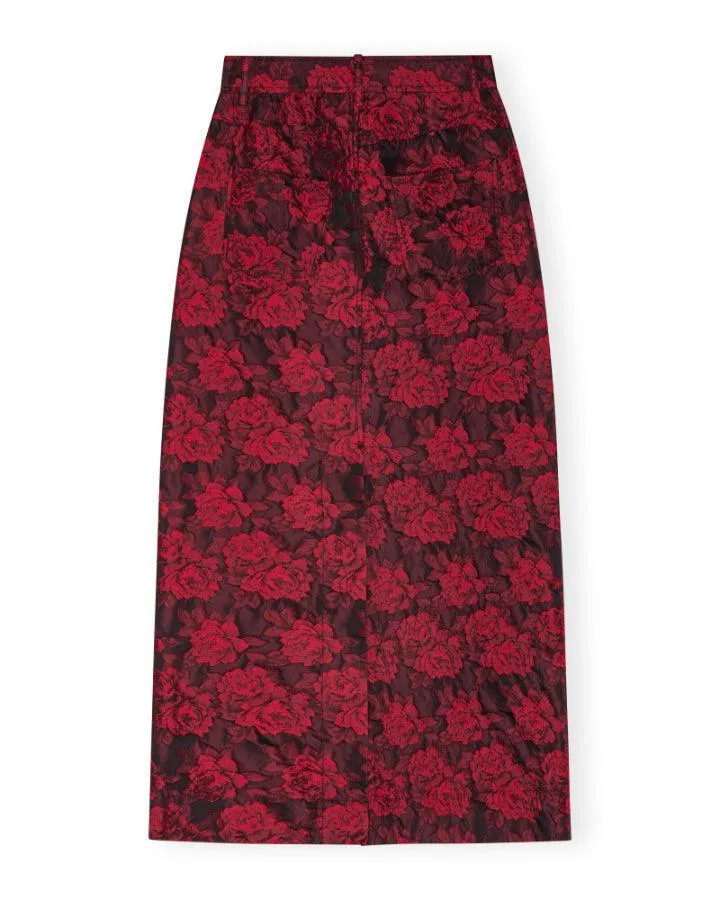 Ganni Botanical Jacquard Long Skirt