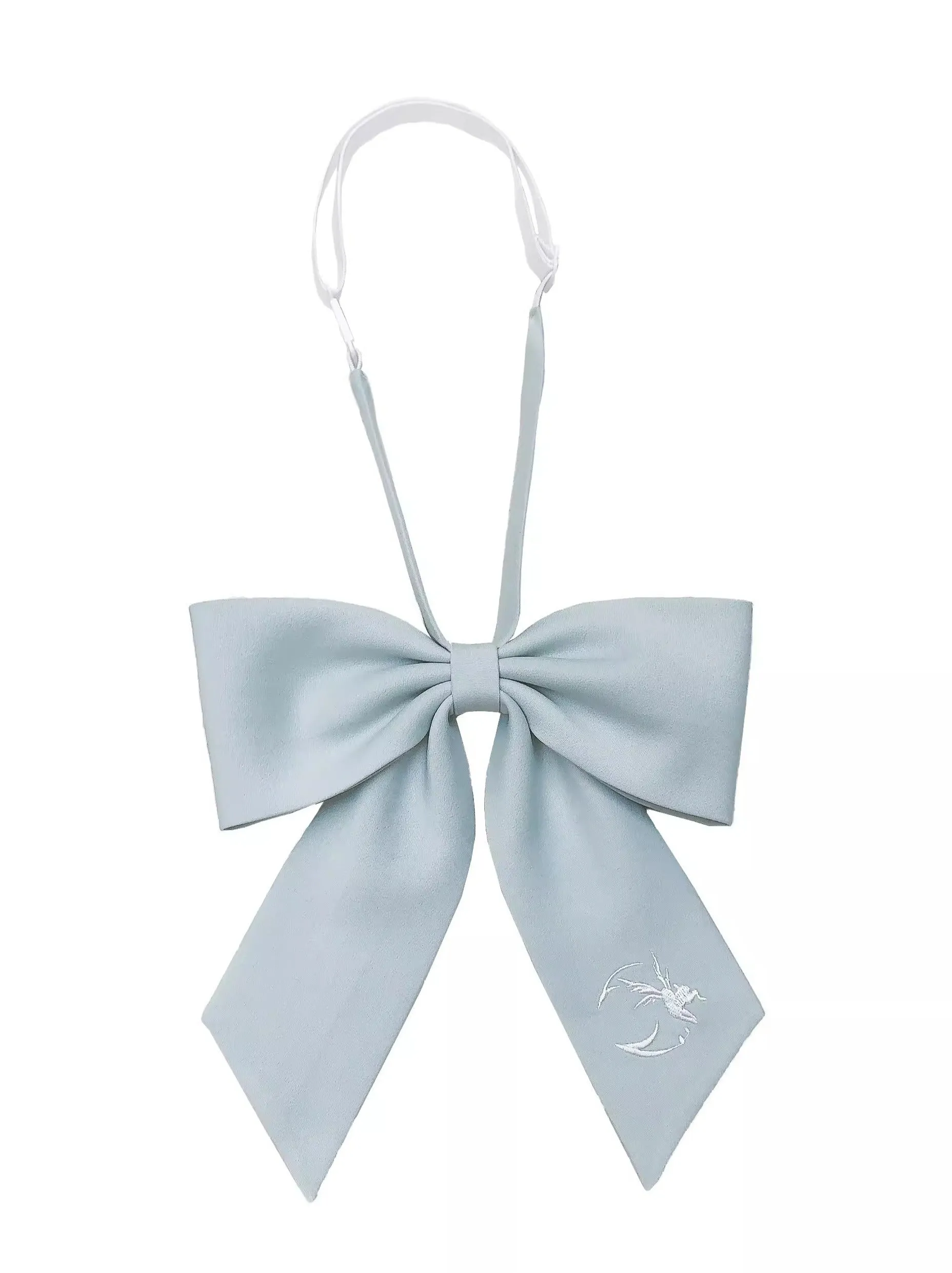 Sleeve Haori Tulle Overskirt Ribbon Badge Collar Puff Sailor Tie Dress